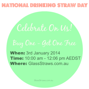 Buy one Glass Drinking Straw, get one free